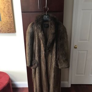 Full length beaver coat